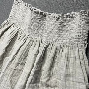 Stark X Anthropology Women's S Pull-On Mini Flare Skirt Smocked Festival Coastal
